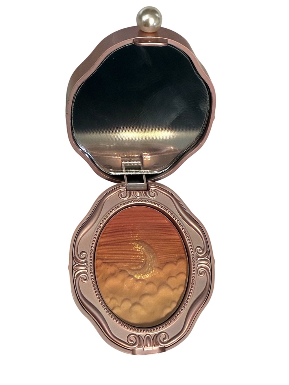 COLORROSE Cameo Moon Blush Highlighter Compact Pink Pearl Makeup